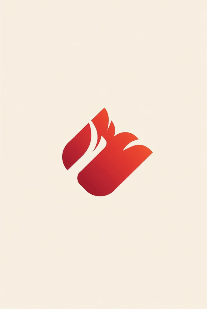Red logo of a clothes hanger and a tulip
