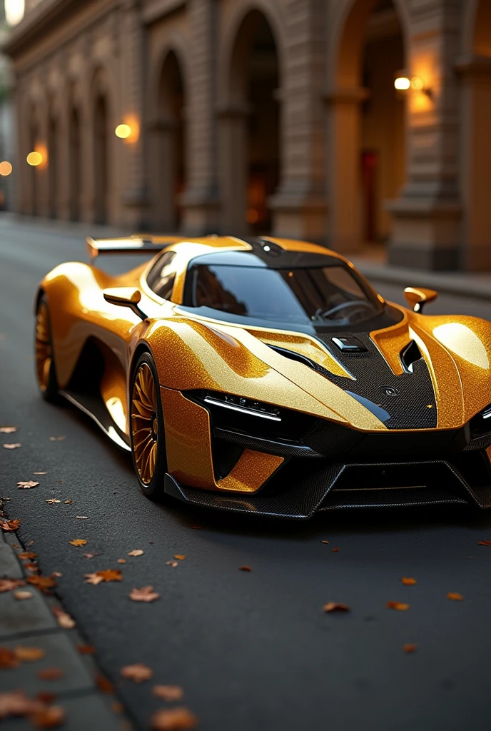 Create a luxury hyper car, whose model is called Mico, It is a car from the Brazilian luxury car brand Amazon., the car must be fast and have great aerodynamics, the car must contain details, format, Characteristics of the Golden Lion Tamarin animal