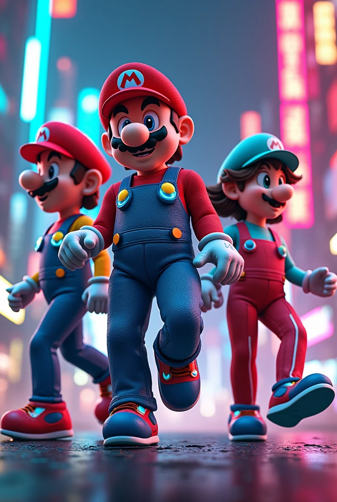 Super mario bros clothes with Tecno game written on them