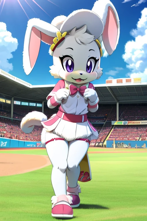 Furry female purple rabbit son amirhossein ajorloo sara rabbit alola pokemon sun and moon fursuit mascot baseball style