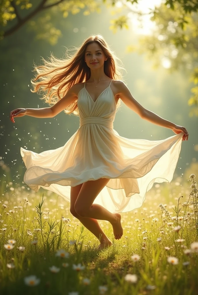 beautiful girl dancing