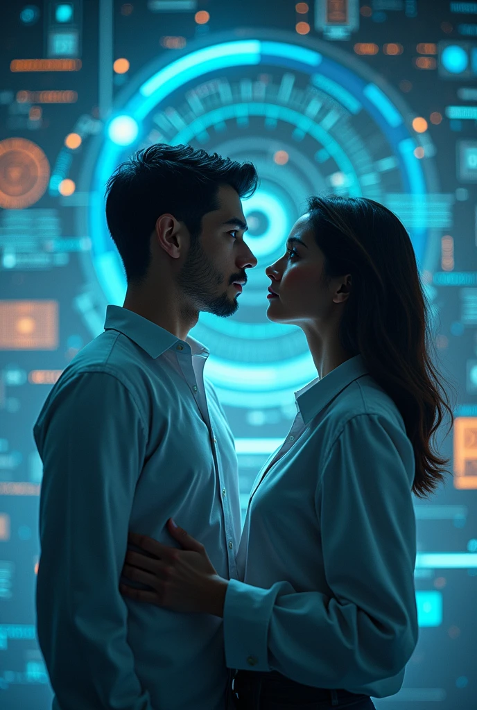 An image of a couple in artificial intelligence