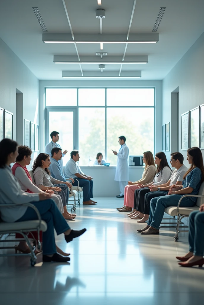 An image of the waiting room of the IPS of Colsubsidio Sura Plaza Central