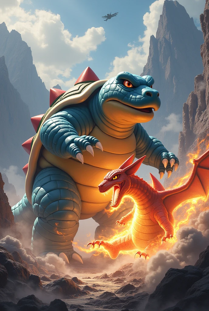 Blastoise x charizard