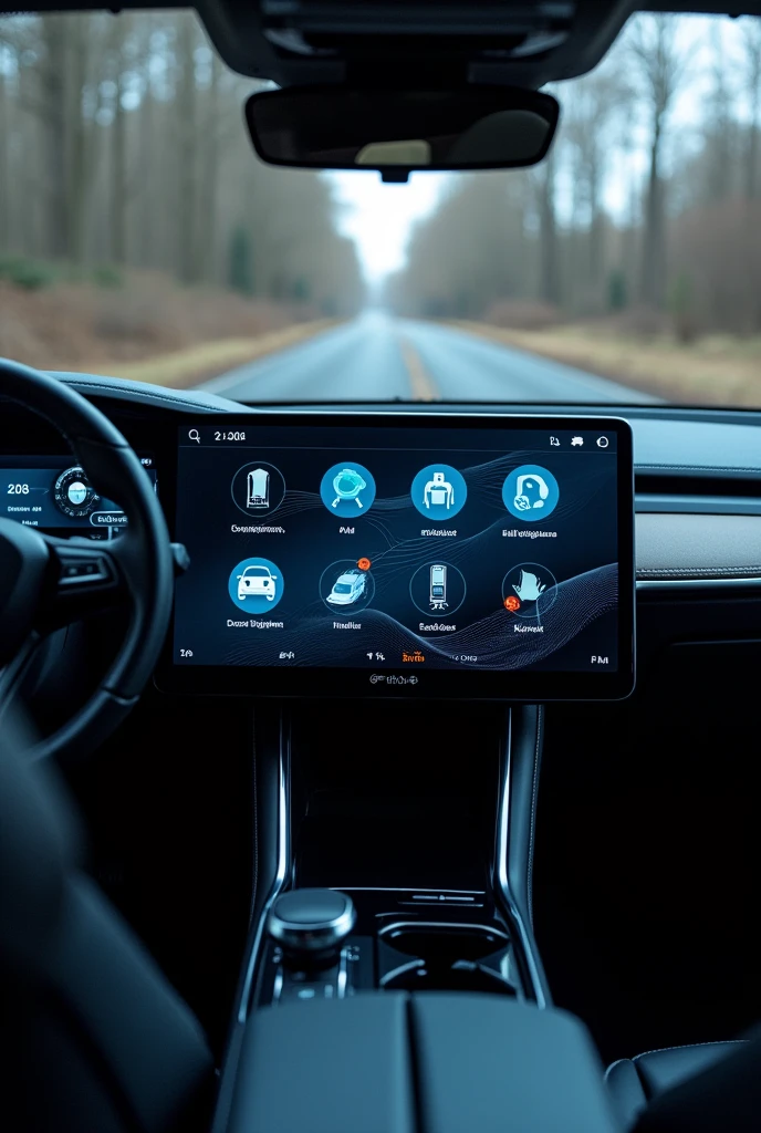 touch control panel for driving