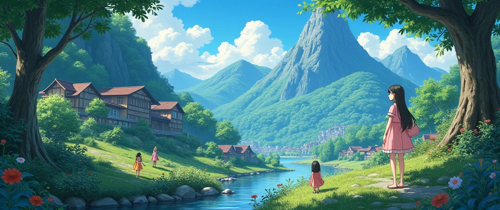 Highly detailed anime-style still images, Ghibli Studio Style,4k