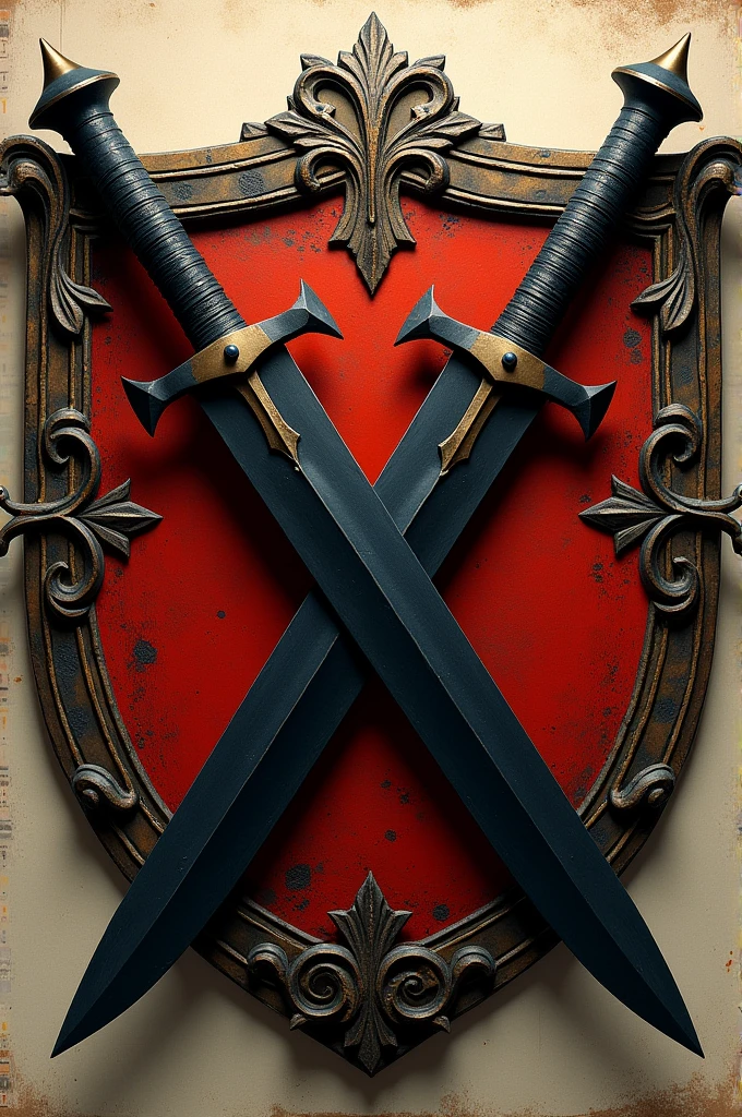 Coat of arms with knife written BLACK KNIVES