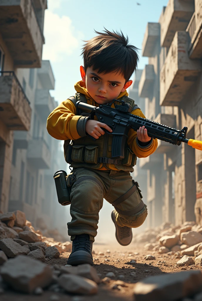 a boy playing free fire