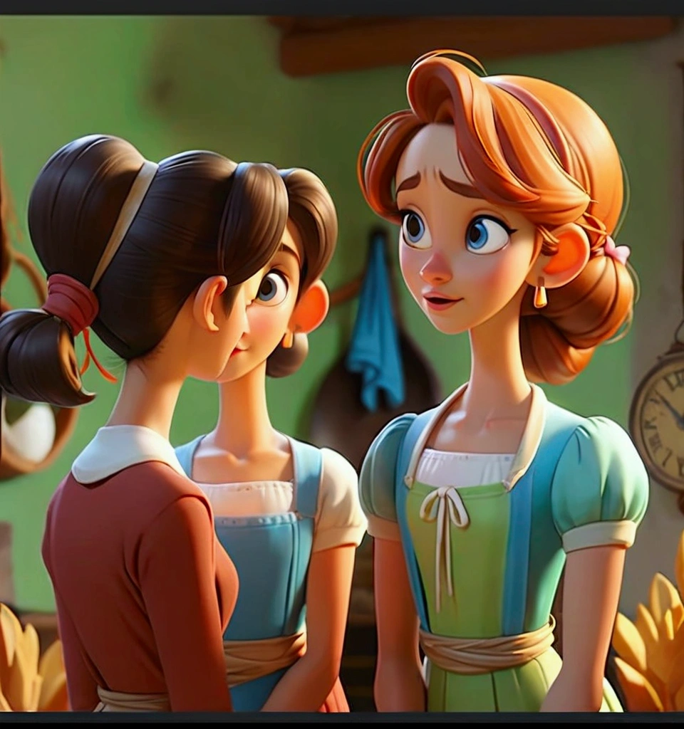 A hardworking farmer named Ramu in a colorful 3D cartoon style, bright fields and rustic farmhouse, cheerful atmosphere, whimsical details, vibrant colors, expressive character design --ar 1:1 --s 150 --no text