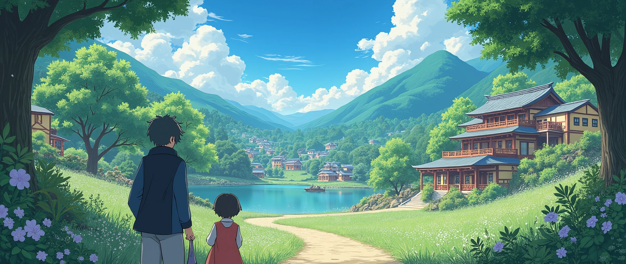 Highly detailed anime-style still images, Ghibli Studio Style,8k