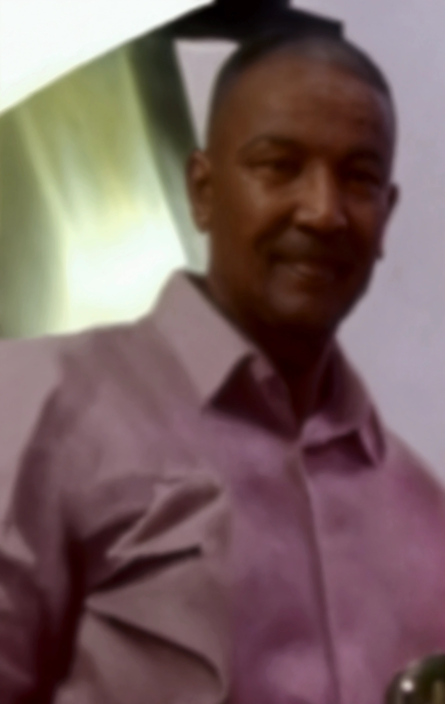 There is a former military man from the reserve, He is very happy because today is his birthday.