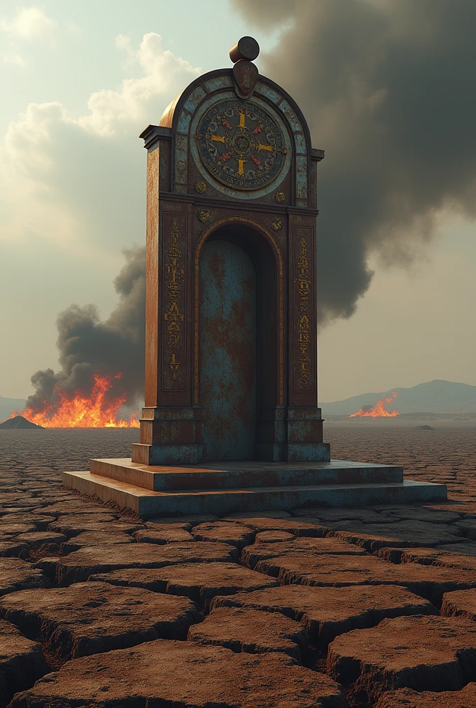 Rusted altar of the burning field