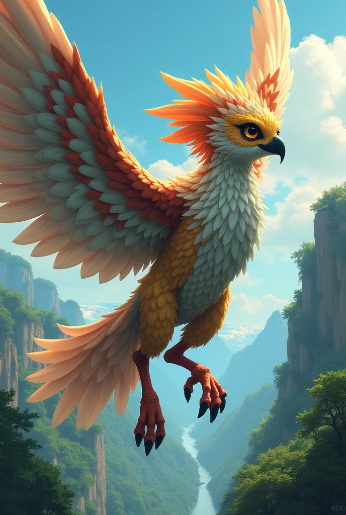 - **Apparence générale** : Les Watarara sont des êtres ailés avec des corps humanoïdes. Ils ont des plumes qui couvrent la majeure partie de leur corps, avec des ailes à la place des bras, ce qui leur permet de voler. Leurs pieds sont semblables à ceux des oiseaux, avec des griffes acérées.
- **Visage et tête** : Leur visage est un mélange entre celui d'un oiseau et d'un humain, souvent avec des yeux grands et expressifs, un petit bec à la place du nez, et des plumes décoratives qui couronnent leur tête.
- **Vêtements et accessoires** : Les Watarara portent souvent des vêtements simples, adaptés à leur vie aérienne. Cela peut inclure des robes légères ou des tuniques qui ne gênent pas leur vol. Certains peuvent porter des bandeaux ou d'autres accessoires autour de leur tête ou de leurs ailes.
- **Culture et habitat** : Les Watarara vivent dans des villages perchés sur des falaises ou des arbres très hauts, exploitant leur capacité à voler pour se déplacer. Ils sont une race pacifique et souvent en harmonie avec la nature.