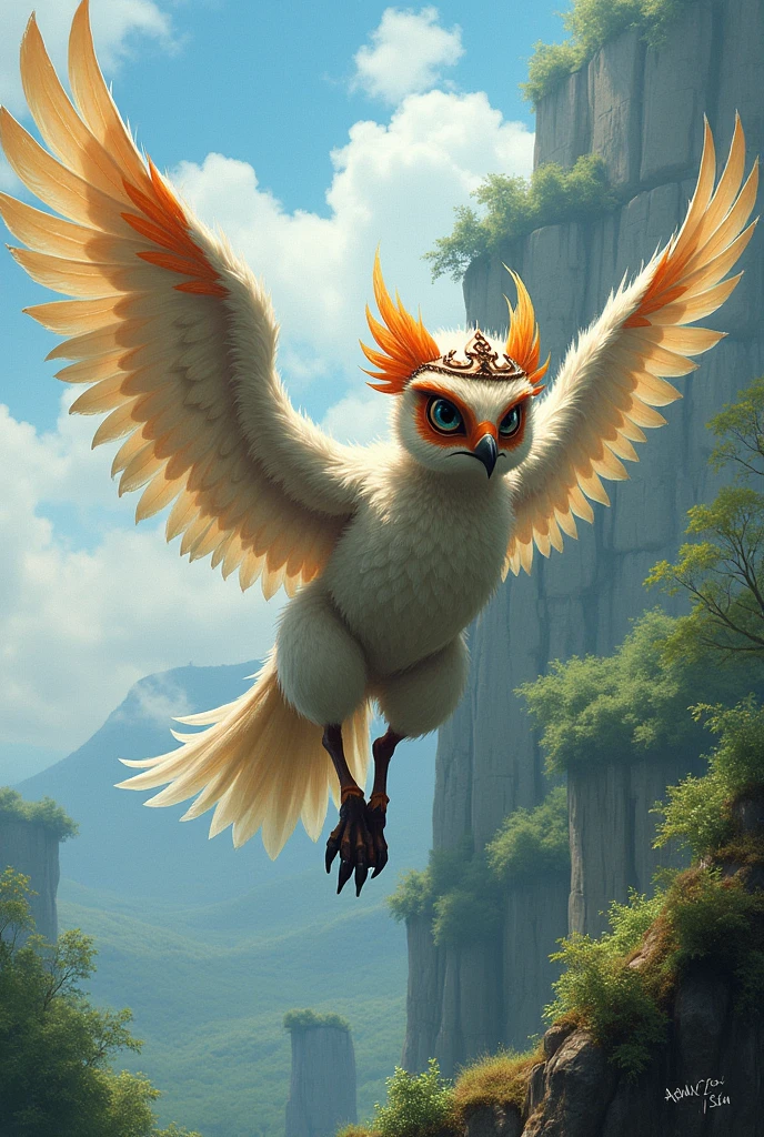 - **Apparence générale** : Les Watarara sont des êtres ailés avec des corps humanoïdes. Ils ont des plumes qui couvrent la majeure partie de leur corps, avec des ailes à la place des bras, ce qui leur permet de voler. Leurs pieds sont semblables à ceux des oiseaux, avec des griffes acérées.
- **Visage et tête** : Leur visage est un mélange entre celui d'un oiseau et d'un humain, souvent avec des yeux grands et expressifs, un petit bec à la place du nez, et des plumes décoratives qui couronnent leur tête.
- **Vêtements et accessoires** : Les Watarara portent souvent des vêtements simples, adaptés à leur vie aérienne. Cela peut inclure des robes légères ou des tuniques qui ne gênent pas leur vol. Certains peuvent porter des bandeaux ou d'autres accessoires autour de leur tête ou de leurs ailes.
- **Culture et habitat** : Les Watarara vivent dans des villages perchés sur des falaises ou des arbres très hauts, exploitant leur capacité à voler pour se déplacer. Ils sont une race pacifique et souvent en harmonie avec la nature.