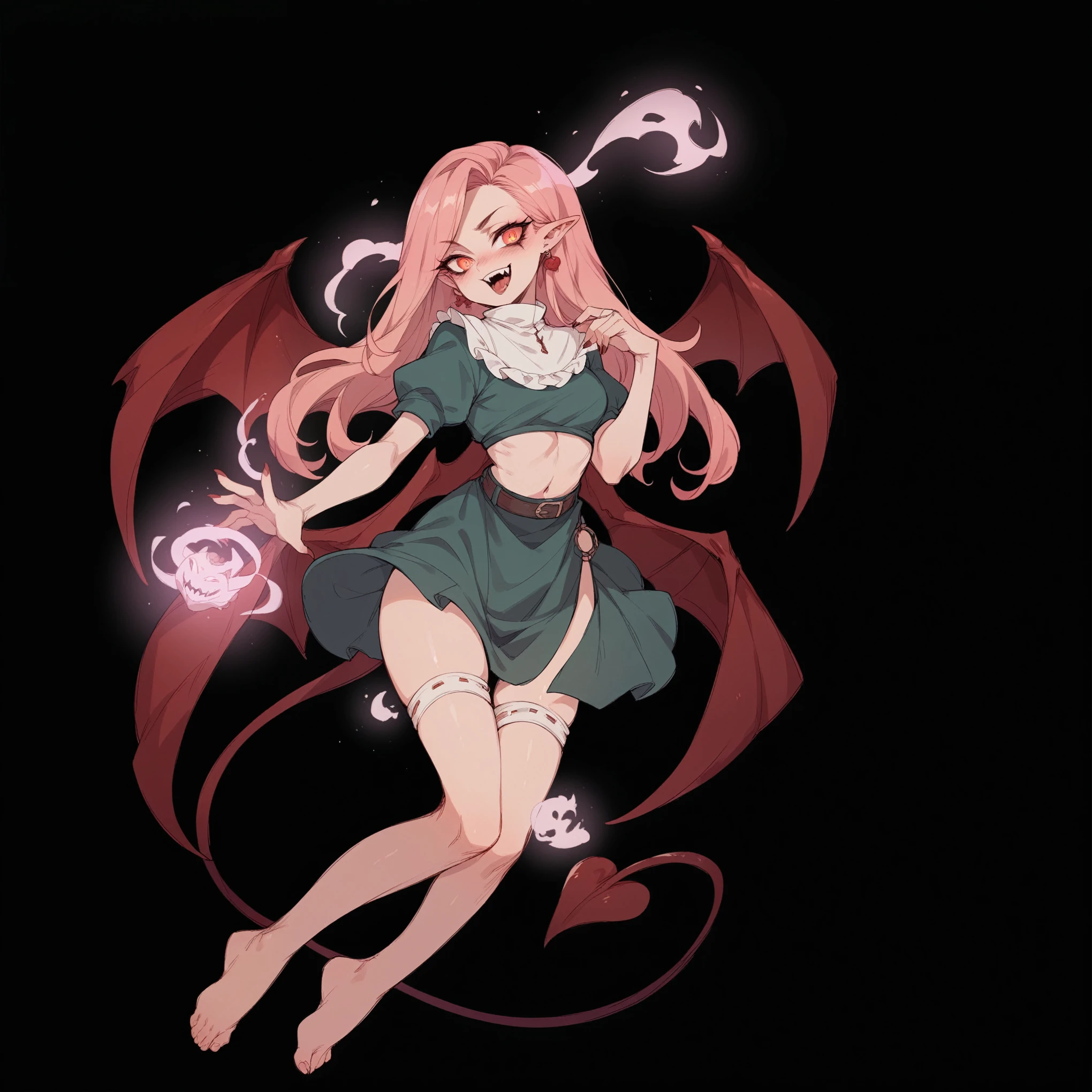 make her hot and in a demonic scenario