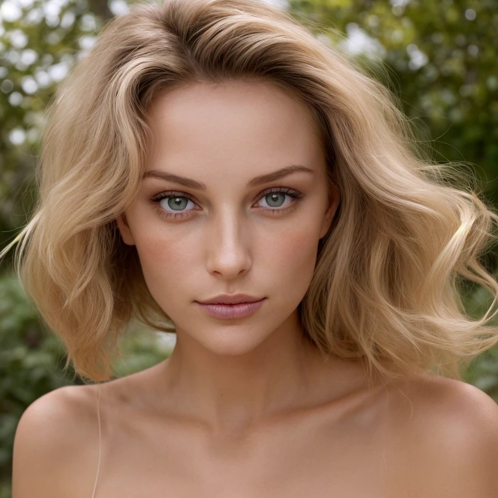 Femme de 26 ans, de taille mannequin. Cheveux châtains foncés, cheveux longs et naturellement lisse. Visage d’ange, traits précis et fins de visage. Yeux verts avec un regard timide. Corps naturel, mince avec une peau bronzée. Grain de beauté au-dessus de la lèvre supérieure de la bouche. 