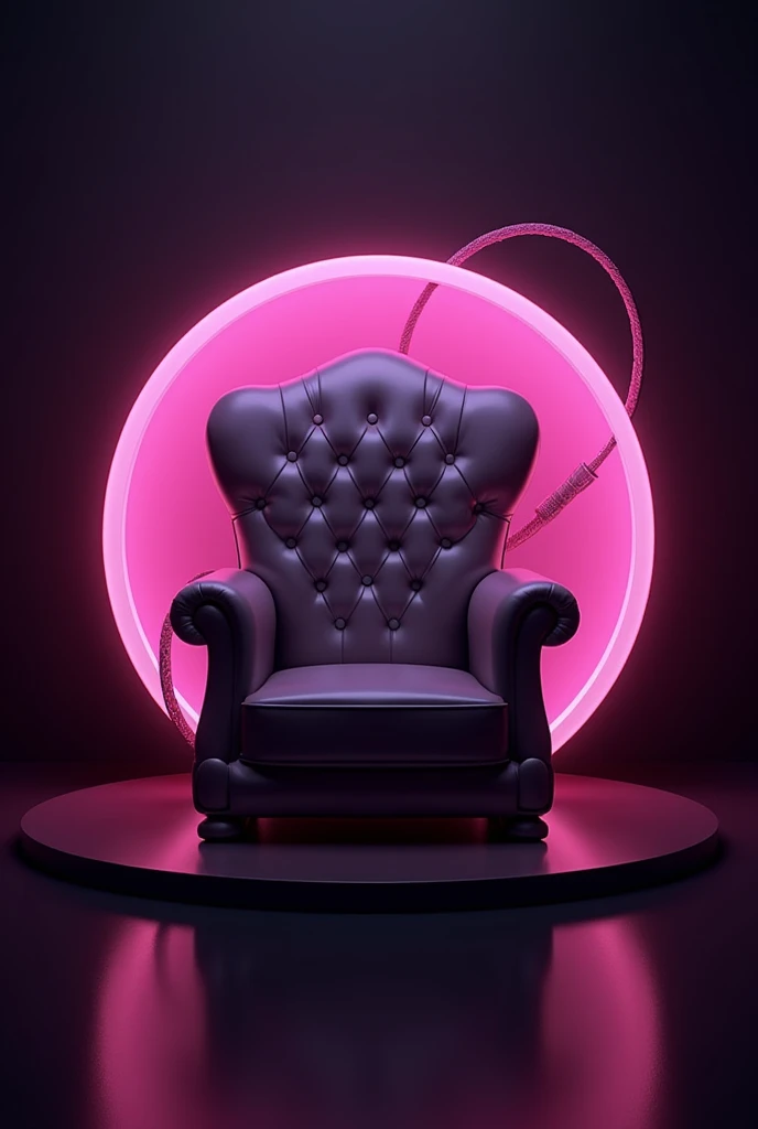 Create a logo for a sex shop with predominant lilac tones, you can add purple and black too, o nome do sex shopp é San Bellino e o Slogan é "Sensations", art has to be in the sensual style, 3d, put a sex chair in the middle of the art, a whip of masochism