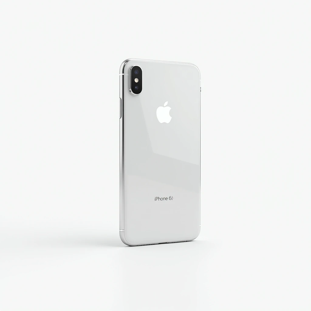 front of view iphone 6s plus in the white background