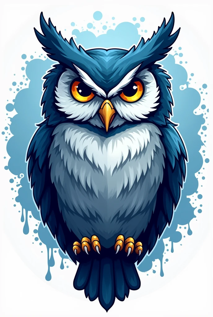 Car wash logo based on an owl
