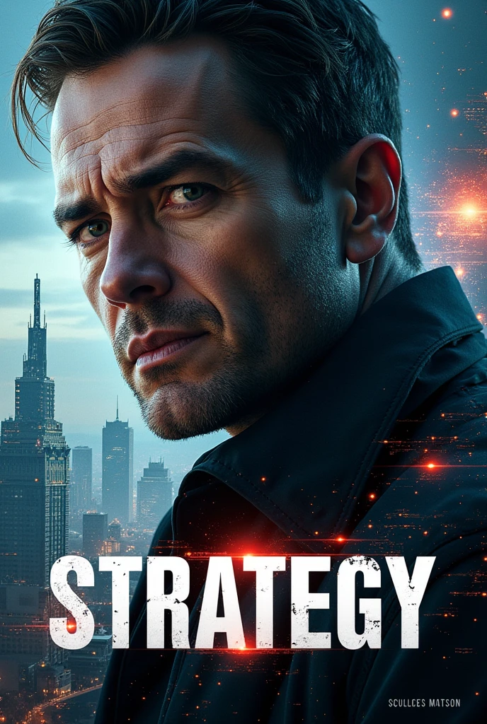 Cover for a very exciting movie with the title on the cover "strategy"