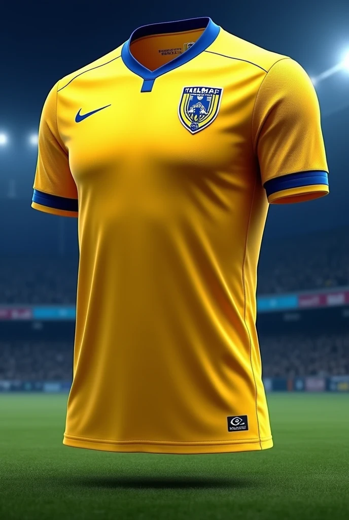 Create a yellow kit with blue details for Millwall
