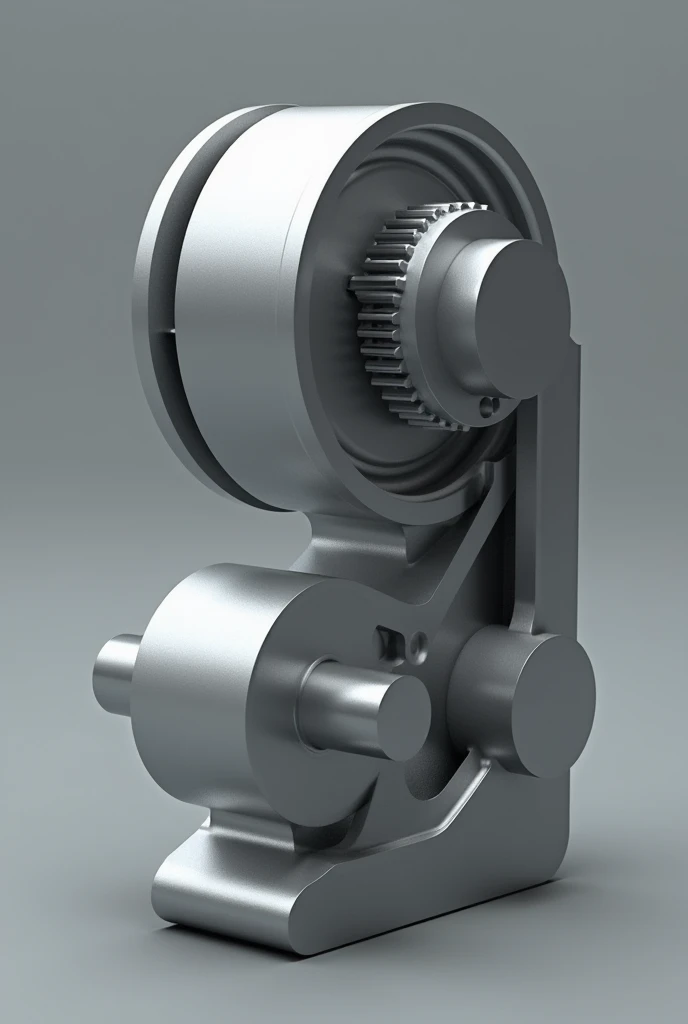 "Create a 3D model of a cylindrical cam with a complex profile obtained by rotating a flat profile around an axis. The cam diameter should be 100 mm and the height 50 mm. The cam should be made of aluminum with a surface finish to reduce friction.. The function of the profile is f(X) = 0.02 * X^3 - 0.3 * X^2 + 1.5 * X.
A rolling rocker arm must also be created that follows the profile of the cam.. The diameter of the rocker arm must be 20 mm and its length 30 mm., Made of steel with surface treatment for durability. The rocker arm must be mounted to contact the cam surface, allowing a linear movement of the follower. Los archivos deben ser eXportados en formato STL con alta resolución para impresión 3D."