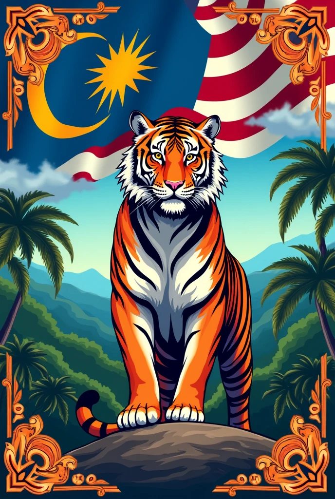 Malaysia independence poster