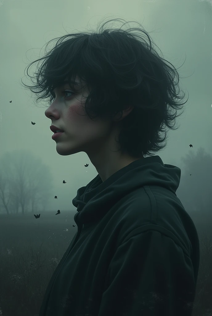 Create an album cover for a person who has had a heartbreak
