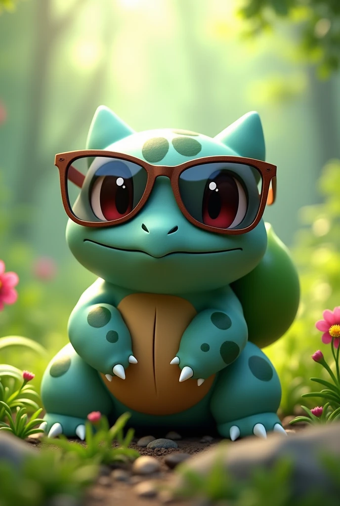Make the bulbasalro with sunglasses