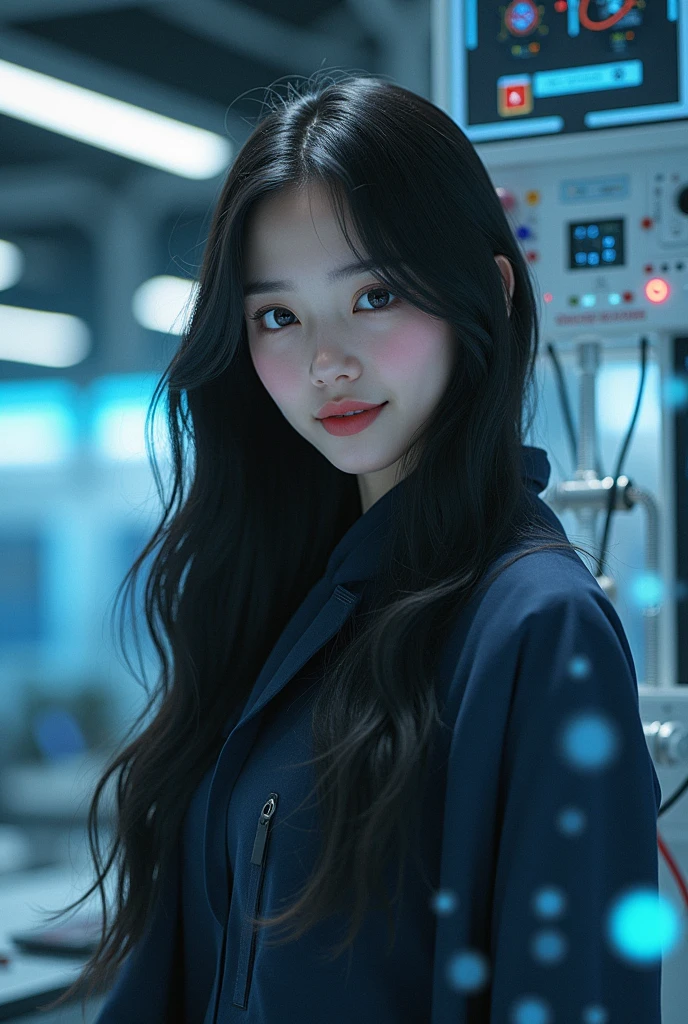 A 30-year-old girl with long black hair thought she did well in creating the first Artificial Intelligence in the world
