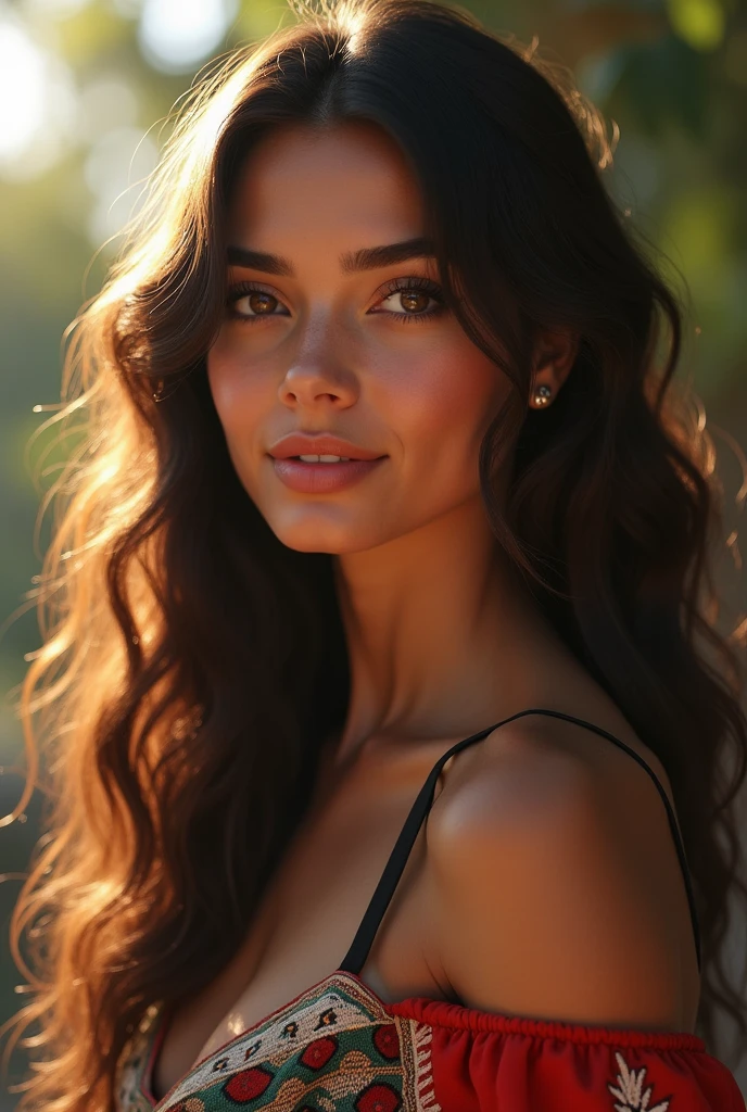 {sofia}, Making a ((Shazam:134)) from an e-sports athlete, It takes a long time ((Aztec skirt: 1.2)), Full view, view from the ground to the eyes, 2 girls, the most beautiful (mexican girl) of the world, skin pores, Subsoil Dispersion, Rays of radiant light, High resolution, ((detailed facial features: 1.2)), High detail, sharp focus, seeds, aesthetics, extremely detailed, (Extremely detailed eyes, extremely detailed hair, piel extremely detailed, ropa extremely detailed, octane rendering, fotorrealist, realist, post-processing, (maximum detail: 1.4), sombras realists, rugosity, Natural skin texture, real life, ultrarrealist, photorealism, Photography, 8k hd, Photography, HdR, Intricate, elegant, Very detailed, sharp focus, Awesome, beautiful, The best quality, masterpiece, Imperfections, Amazing beauty, sexy look, Brown eyes, Dark brown hair, (wavy coat)