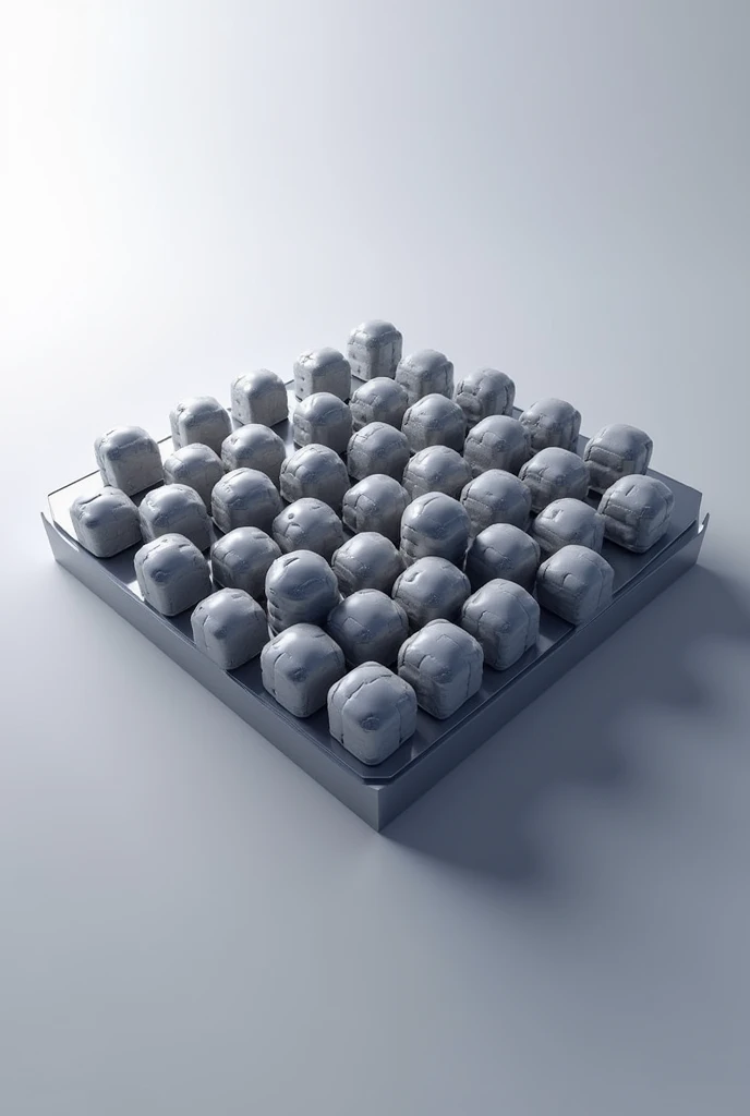 I would like you to create an image of the structure of composite alloys showing the matrix and dispersed phase and the cube shape.