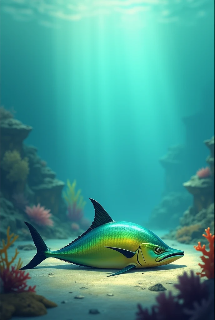 Dolphin fish sleeping