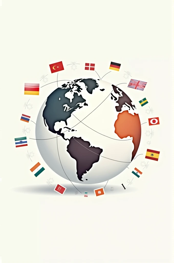 Graphic: An icon of the globe with interconnected languages (e.g., language flags or language scripts linked by lines).