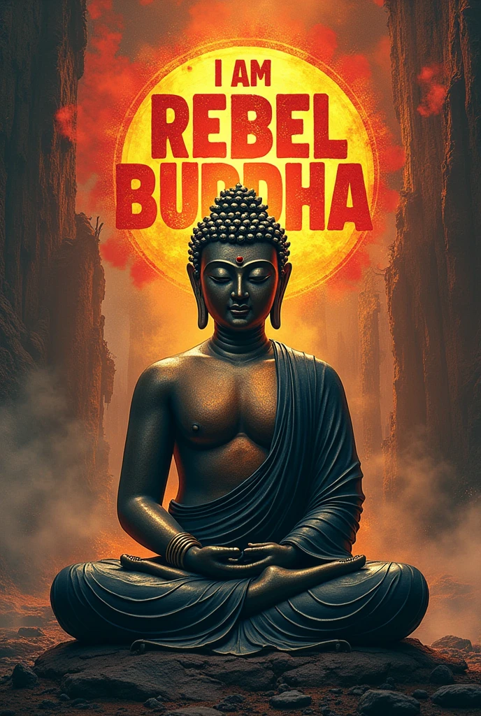 Text saying, "I am Rebel Buddha!", Title saying, "I am Rebel Buddha!", Book cover saying, "I am Rebel Buddha!", Novel cover saying, "I am Rebel Buddha!", I am Rebel Buddha!, By MajinLn, Text saying, "By MajinLn"