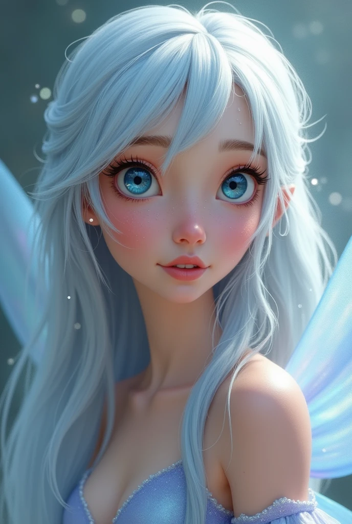 Realistic portrait of silvermist tinkerbell fairy