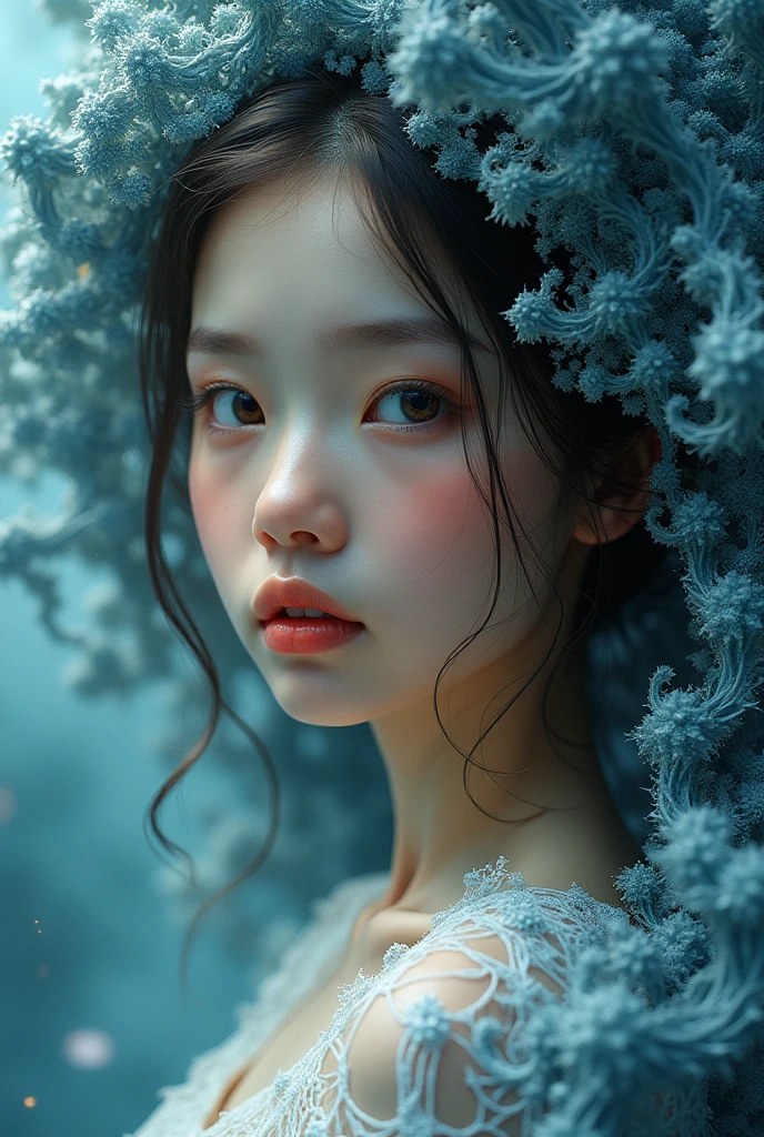 (masterpiece, top quality, best quality, offcial art, beautiful and aesthetic:1.2), (1 girl:1.3), (Fractal Art:1.3),