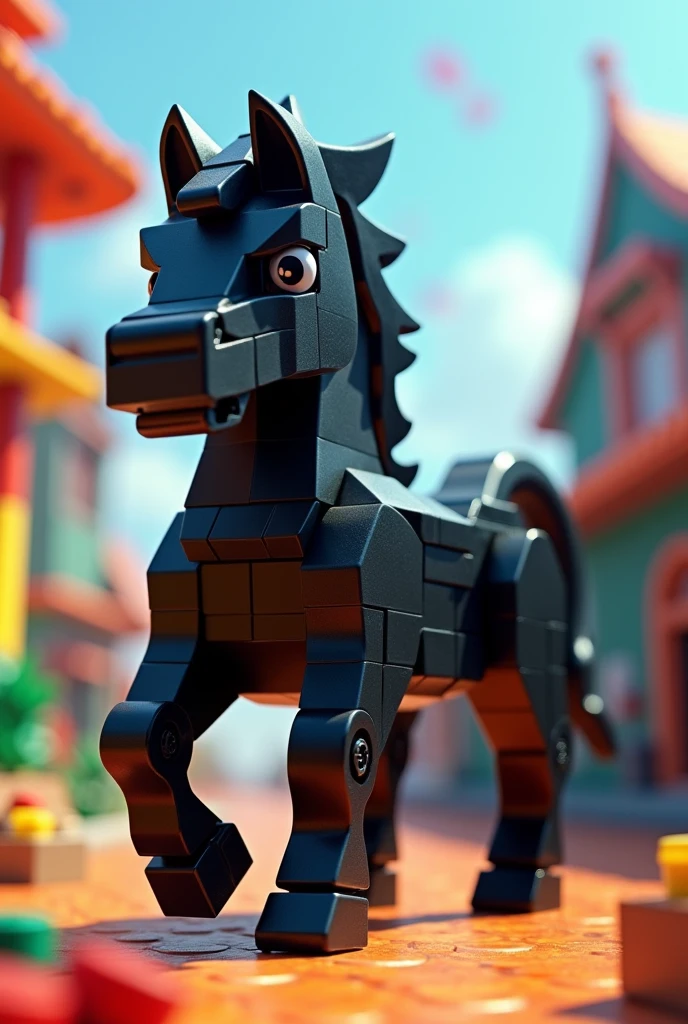 black horse type lego video game


