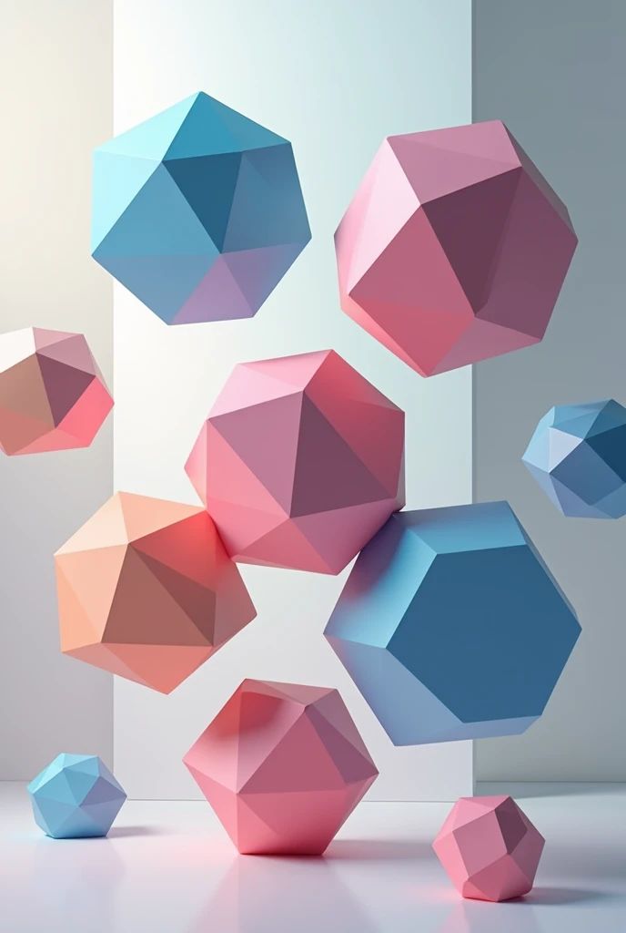 generates an image of geometric polyhedrons 
