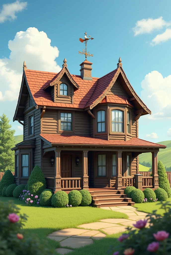 a house with the same image but with the house that is complete