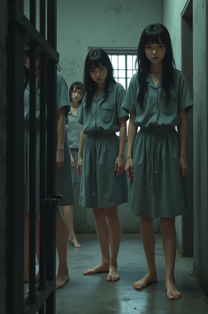 Filles pied nue en prison