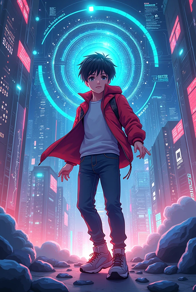 I need a anime cover photo that show  graphic hub