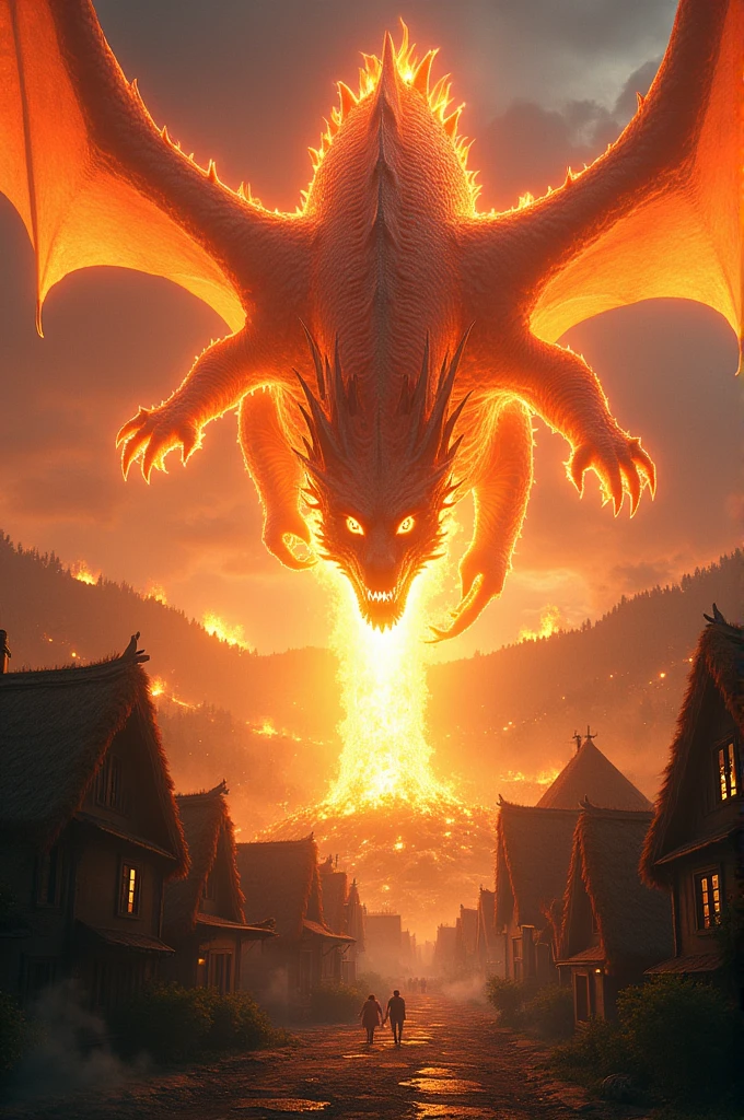 
Drogon in city fire all human 