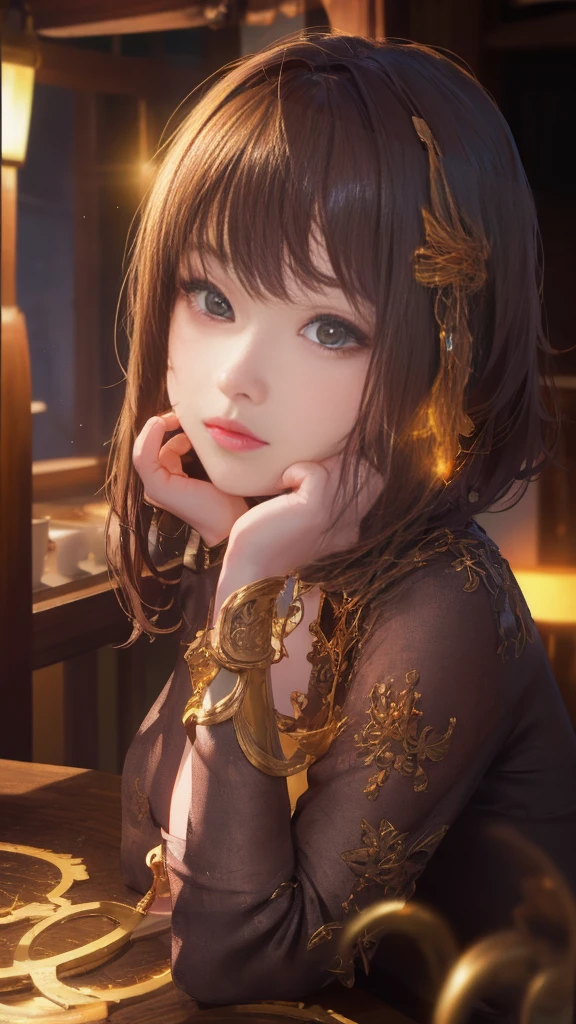 8K, table top, RAW photo, highest quality, realistic, Highly detailed CG Unity 8K wallpaper, Depth of bounds written, cinematic light, Lens flare, ray tracing, (very beautiful face, beautiful lips, beautiful eyes), face with intricate details, ((super dense skin)) 1 girl, in the dark, deep shadow, cute korean girl, Flashy makeup with red eyeshadow，her shortcut, Delicate light brown hair is slightly disheveled with side waves.，wearing large ring earrings，K-POP idol, 1 girl, (very slim and slender fit muscular body:1.3), ((looking at the viewer)),(big smile:1.3), (magenta and black blouse), (sleeve fashion city night, dark night, (neon sign), (blurred background), fashion street night),(no people in the background:1.3), beautiful earrings, bracelet, necklace, pantyhose, clear eyes, walk, (white skin), (big eye ace forward, ((upper body shot)), ((silk color dresses:1.3)),(brown hair),((tight fit lace dress)), (See through), (looking at the viewer:1.3) open chest, very slim, medium breasts, backtracking,((buckshot)), See through, Medium Butt, mini skirt:1.5，updo hair, From above:1.5，The lines of the full back pants are transparent:1.4，