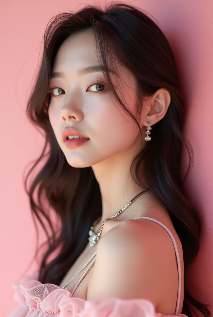 beautiful asian woman kpop style
