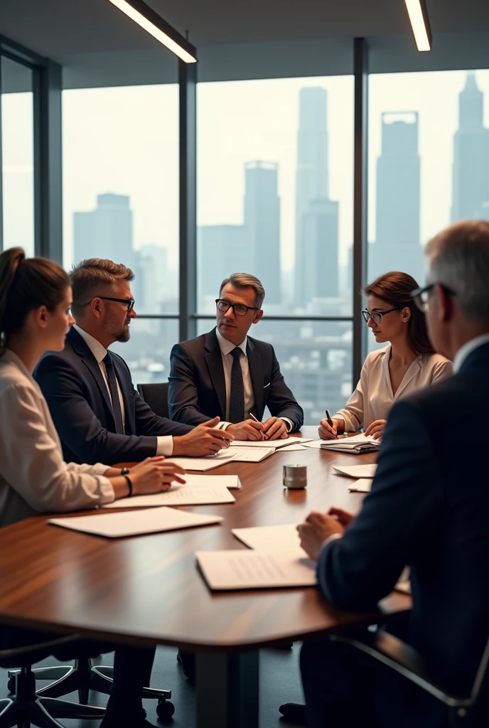 Office man meeting