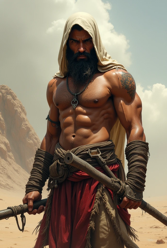 muslim worrior with out cloths