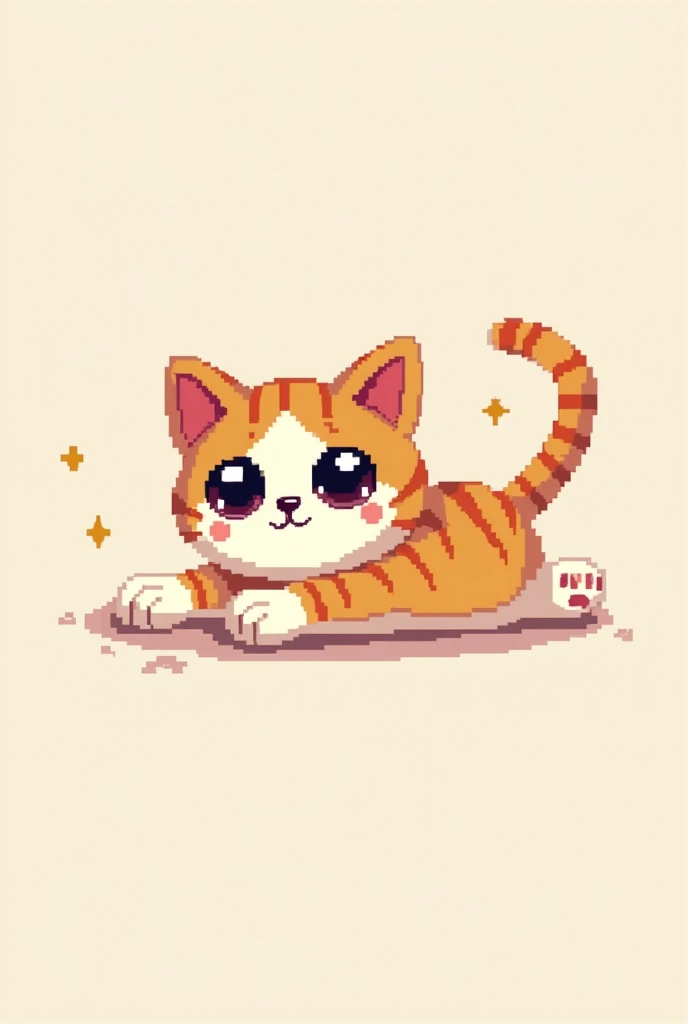 A company logo called LazyCat Games, with a 16-bit cat stretching