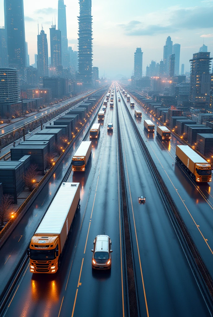 Create a futuristic supply chain 