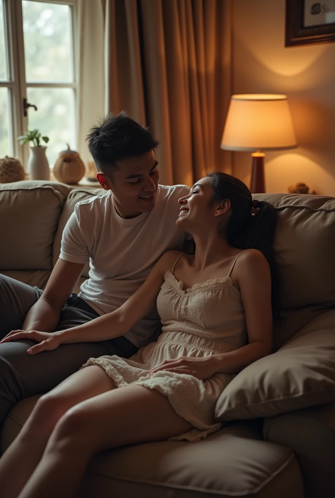 Boy fuck the girl in sofa